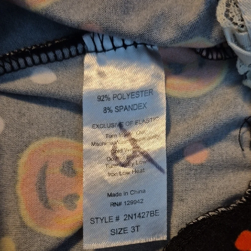 Carter's White and Orange Halloween Pajama Set